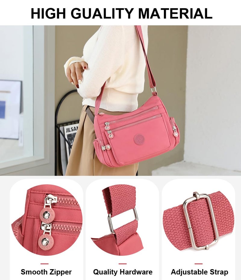 Hiflyer Crossbody Bags for Women Trendy, Crossover Bags for Women Cross Over Purse for Woman, Over Shoulder Purse Crossbody for Women (Jungle block) - Image 2