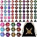 Yilloog 70 Pcs Dice Sets Bulk Polyhedral Dice Bulk with Drawstring Bag Multi Role Playing Table Game D4 D6 D8 D10 D12 D20 Basic Style - Image 2