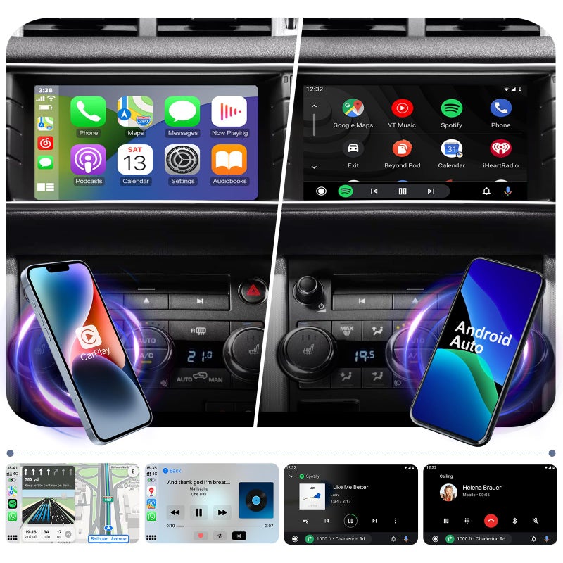 Generic AUMUME Wireless CarPlay Receiver SmartBox for Land Rover Range Rover/Evoque/Discovery 5 Jaguar XE XF Harman Carplay Interface Retrofit kit Decoder, Support Android Auto, Mirror Link, Reverse Camera  - Image 2