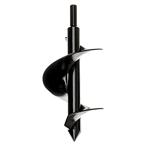 Power Planter Bulb & Bedding Black Auger Bit (3"x7") with 3/8" Non-Slip Hex Drive for Bulb Planting and Gardening Equipment for Grass and The Lawn, Mixing Paint, Earth Auger for Home Projects - Image 1