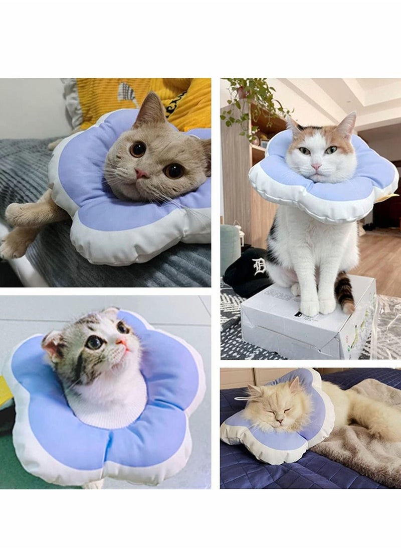 Excefore - Cat Cone Collar, Waterproof and Soft Cone Collars for Cat, Wound Healing Protective Cone After Surgery Elizabethan Collars for Kitten Pets-S - Image 1