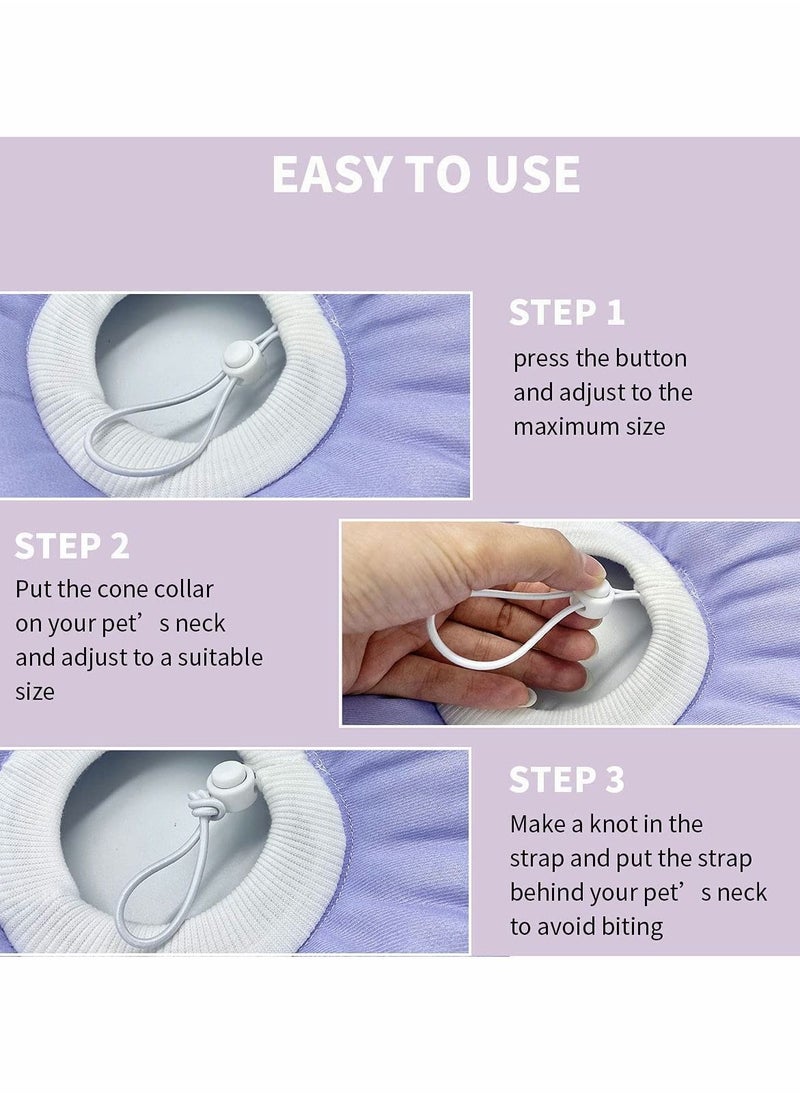 Excefore - Cat Cone Collar, Waterproof and Soft Cone Collars for Cat, Wound Healing Protective Cone After Surgery Elizabethan Collars for Kitten Pets-S - Image 1