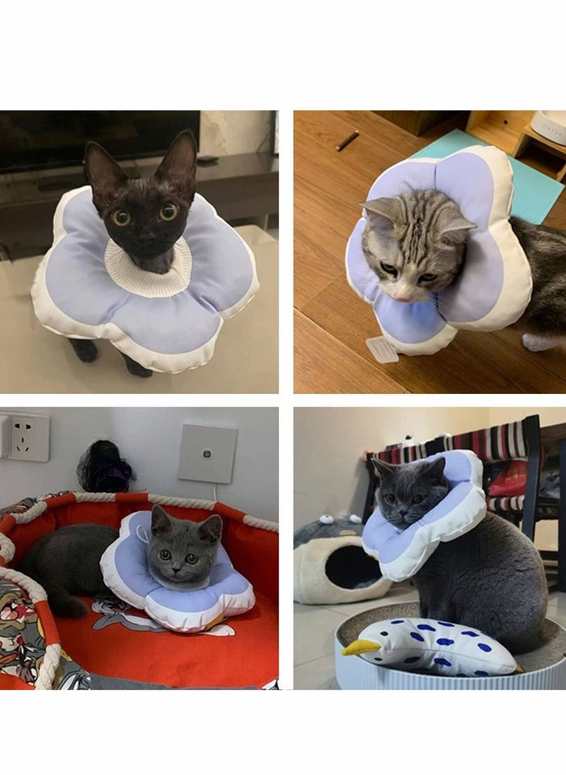 Excefore - Cat Cone Collar, Waterproof and Soft Cone Collars for Cat, Wound Healing Protective Cone After Surgery Elizabethan Collars for Kitten Pets-S - Image 1