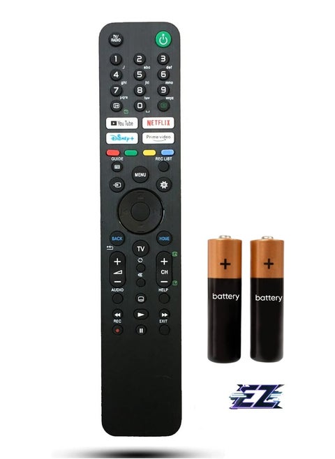 "Replacement Remote Control Commander Compatible with Sony RMF-TX621E for 4K & 8K HD TVs – A80J, A84J, A90J, W800, X75, X75A, X80AJ, X80J, X81J, X85J, X86J, X89J"