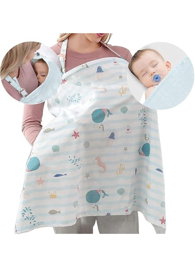 Moro Moro Breastfeeding Cover with Adjustable Strap – Full Coverage & Breathable Fabric - Image 2