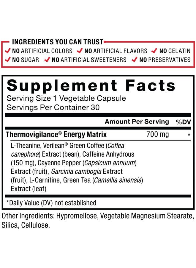 Force Factor LeanFire Pre Workout Energy Pills with Green Tea Extract and Caffeine to Increase Energy, Build Lean Muscle, Black, 30 Count (Pack of 1), Package May Vary - Image 5