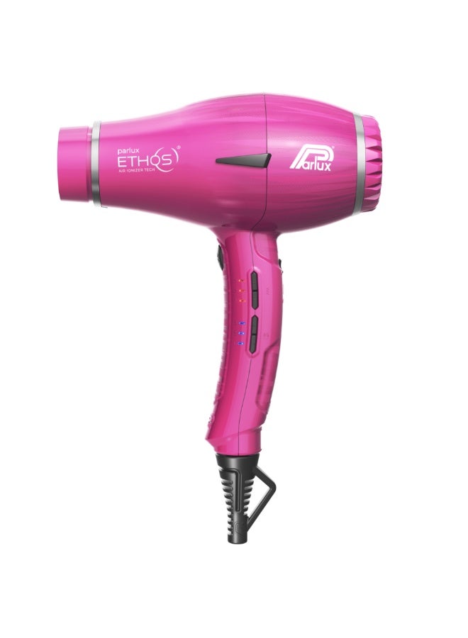 بارلوكس مجفف الشعر Parlux ETHOS بتقنية مؤين الهواء [قابس أوروبي 220 فولت] فوشيا، وحدة واحدة - Image 2