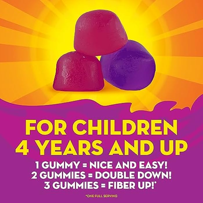 Metamucil Kids Fiber Gummies, No Sugar Added, 5g Prebiotic Plant-Based Fiber Supplement Blend, Mixed Berry Flavored, 120ct Gummies - Image 3