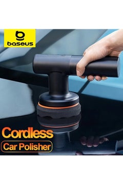 Baseus Cordless Electric Polisher, 4000mAh Battery, Dual-Speed Polishing Machine, Type-C Fast Charging, Waxing & Buffing Kit for Cars, Home Furniture, Scratch Removal, Includes Flat Foam Pad, Waffle Polishing Pad, Wool Buffing Pad – Portable Car Detailing Tool for Auto & DIY Use  - Image 1