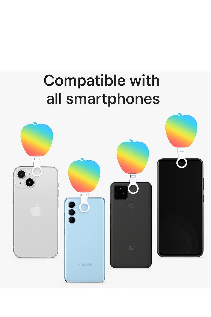 SelfieLight Clip-on Rechargeable LED Fill with 3 Light Modes & RGB Adjustable Brightness, Portable Circle Light for iPhone, Laptop, Makeup, Video Conferencing, TikTok & Live Stream - Image 3