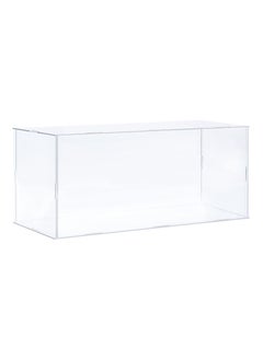 Acrylic Display Case Plastic Box Clear Assemble Dustproof Showcase 14x6.3x6.1 Inch for Collectibles Items