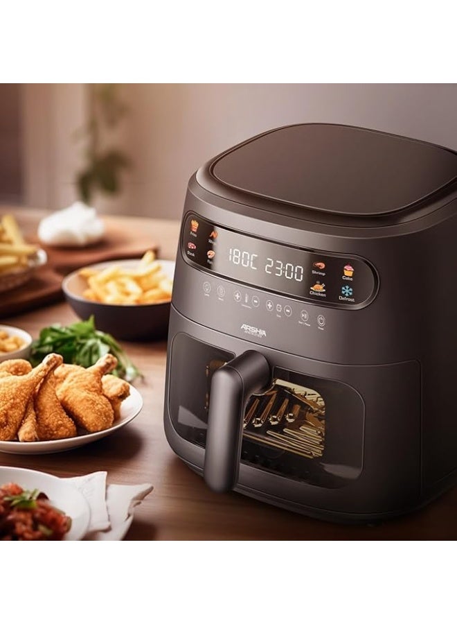 آرشيا مقلاة هوائية متعددة الوظائف من أرشيا سعة 8 لتر، لون أسود، AF478-3183 - Image 3