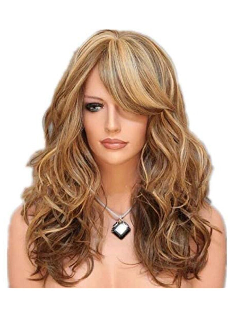 إستيل شعر مستعار مقاوم للحرارة من الألياف ذو مظهر طبيعي مموج مموج مستقيم طويل أشقر قصير كبير للحفلات التنكرية للاستخدام اليومي شعر مستعار بديل الشعر الصناعي للنساء الموضة - Image 2