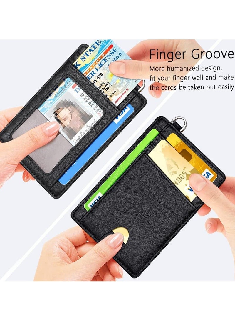 محفظة نحيفة، محافظ جيب أمامية، حجب RFID، حامل بطاقة الائتمان - Image 5