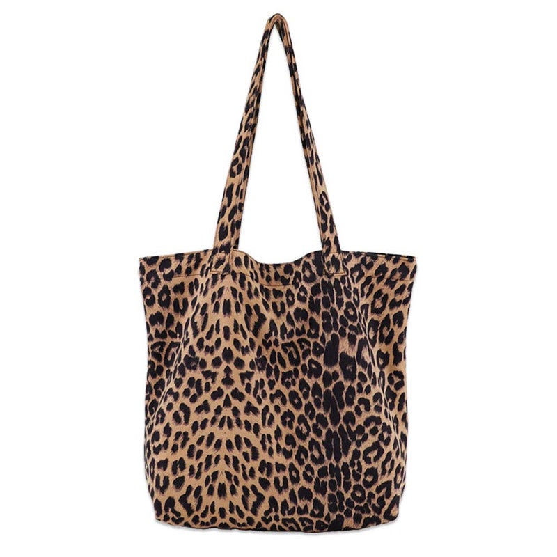 Valentoria Leopard Shoulder Bag Soft Large Tote Purse Handbag Travel Satchel for Women - Image 1