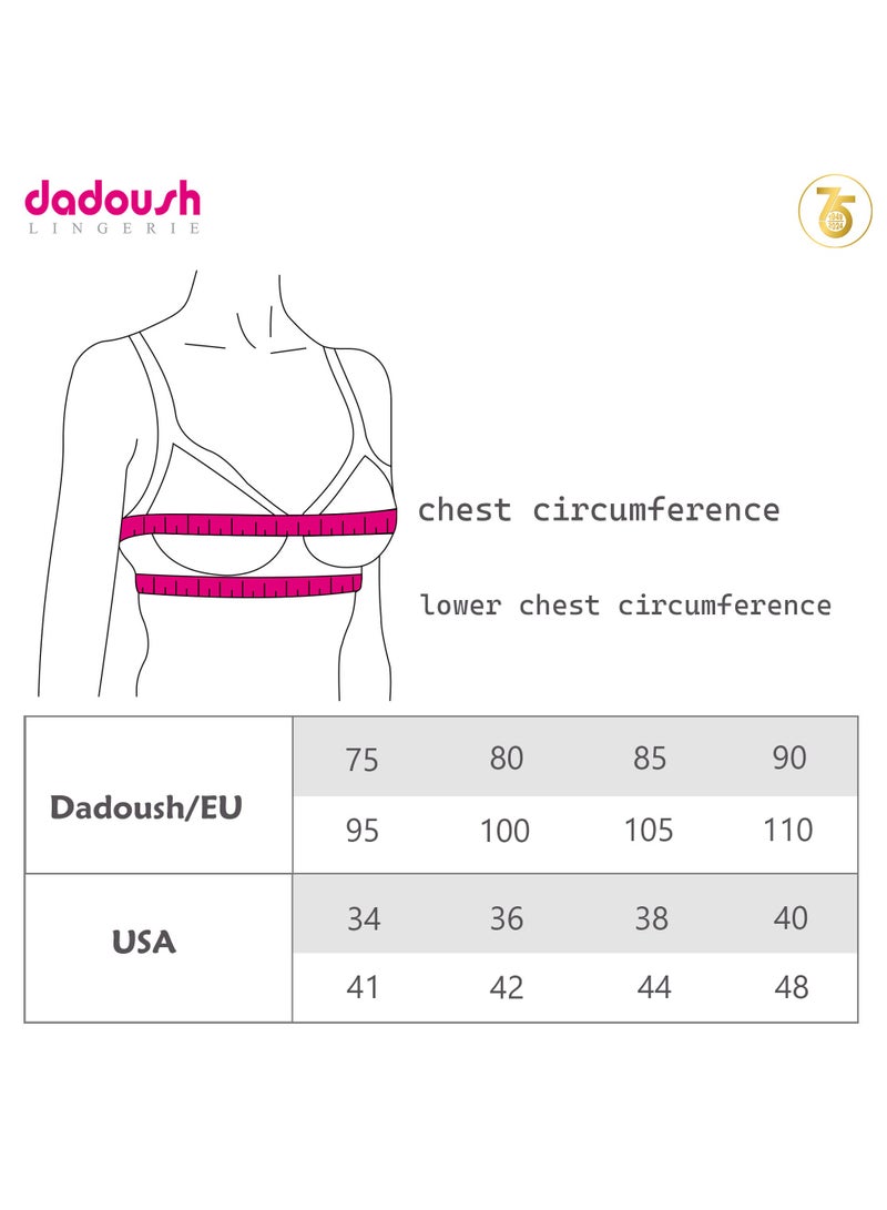 Dadoush lightly lined lace B cup bra  - Image 3