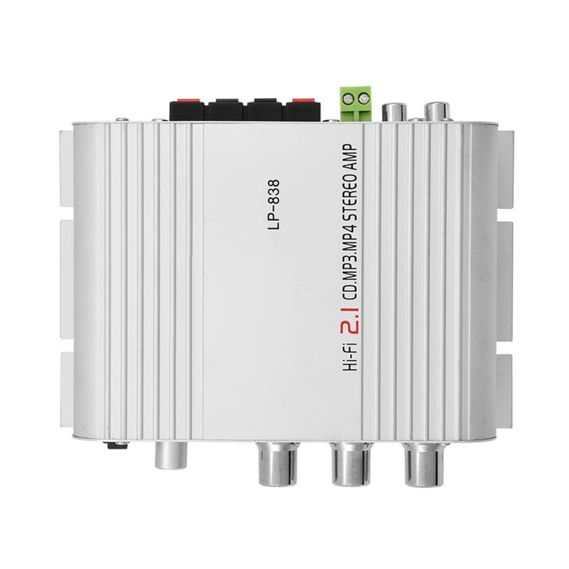 Yinhing HiFi 2 Channel Powerful Digital Car Home Amplifier Silver - Image 5