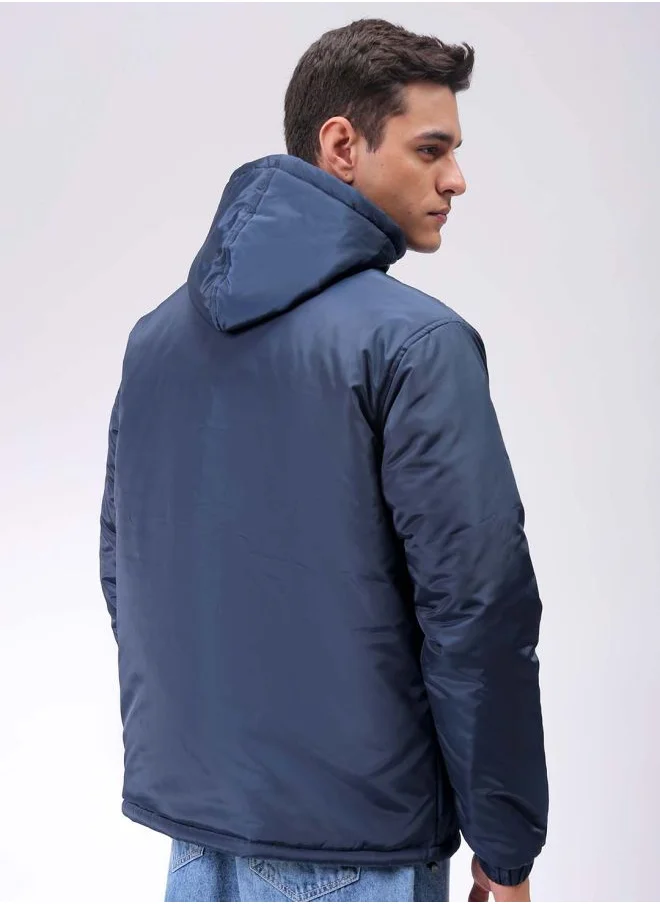 The Indian Garage Co Men Slim Fit Solid Puffer Jackets