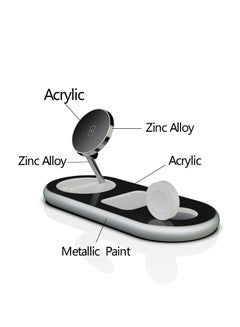 Generic 3 in 1 Magnetic Wireless Charger Foldable, Fast MagSafe Wireless Charging Station for iPhone , apple Watch , Airpods, Mag-Safe Charger Stand.  - Image 2