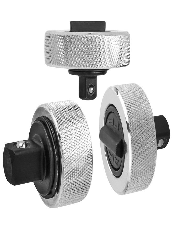 ياكاموز مجموعة مفاتيح ربط صغيرة من YAKAMOZ مكونة من 3 قطع، مجموعة مفاتيح ربط بمقبض راحة اليد 1/4 و3/8 و1/2، مفتاح ربط بمقبس إصبع قابل للعكس، مفتاح ربط قصير بعجلة إبهام للمساحات الضيقة - Image 2