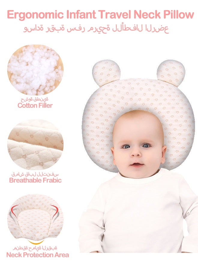 Baby Travel Pillow,Upgraded Baby Neck Pillows for Car Seat,Baby Support Pillow,Infant Neck Pillow for Toddler Head and Neck,Newborn Head Support for Car Seat,Pushchair  - Image 3