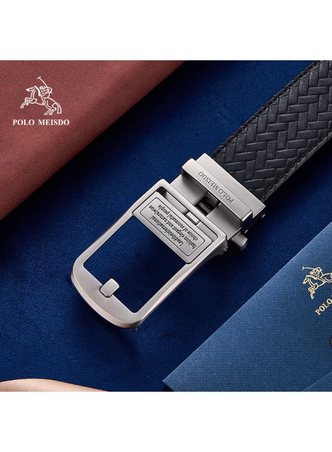 Polomeisdo Paul Meisite Men's Leather Belt With Automatic Buckle, Gift Box Set, Self-operated, Qixi Valentine's Day Gift For Boyfriend Or Husband - Image 2