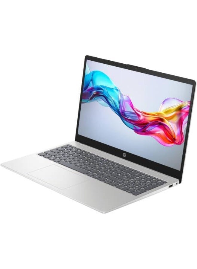 HP (Upgraded) 15-fd0557nia Laptop, Intel Core i7-1355U Processor, 32GB RAM, 1TB SSD, Intel Iris X Graphics, 15.6" Full HD Display, Win11Pro, English Keyboard, Natural Silver, One Year Warranty English Natural Silver - Image 2