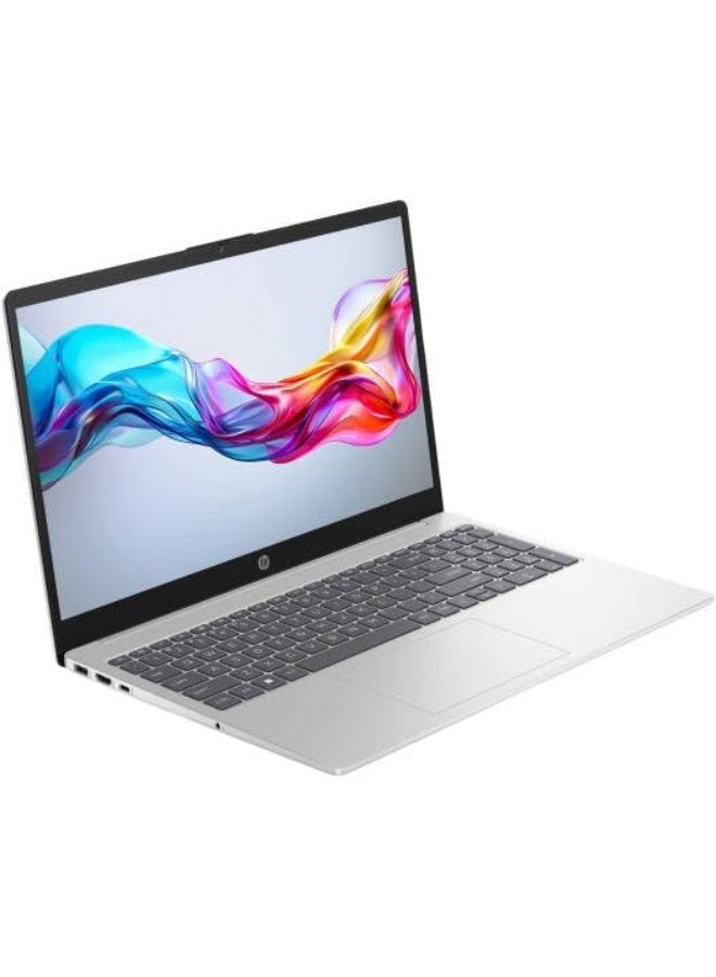 HP (Upgraded) 15-fd0557nia Laptop, Intel Core i7-1355U Processor, 32GB RAM, 1TB SSD, Intel Iris X Graphics, 15.6" Full HD Display, Win11Pro, English Keyboard, Natural Silver, One Year Warranty English Natural Silver - Image 3