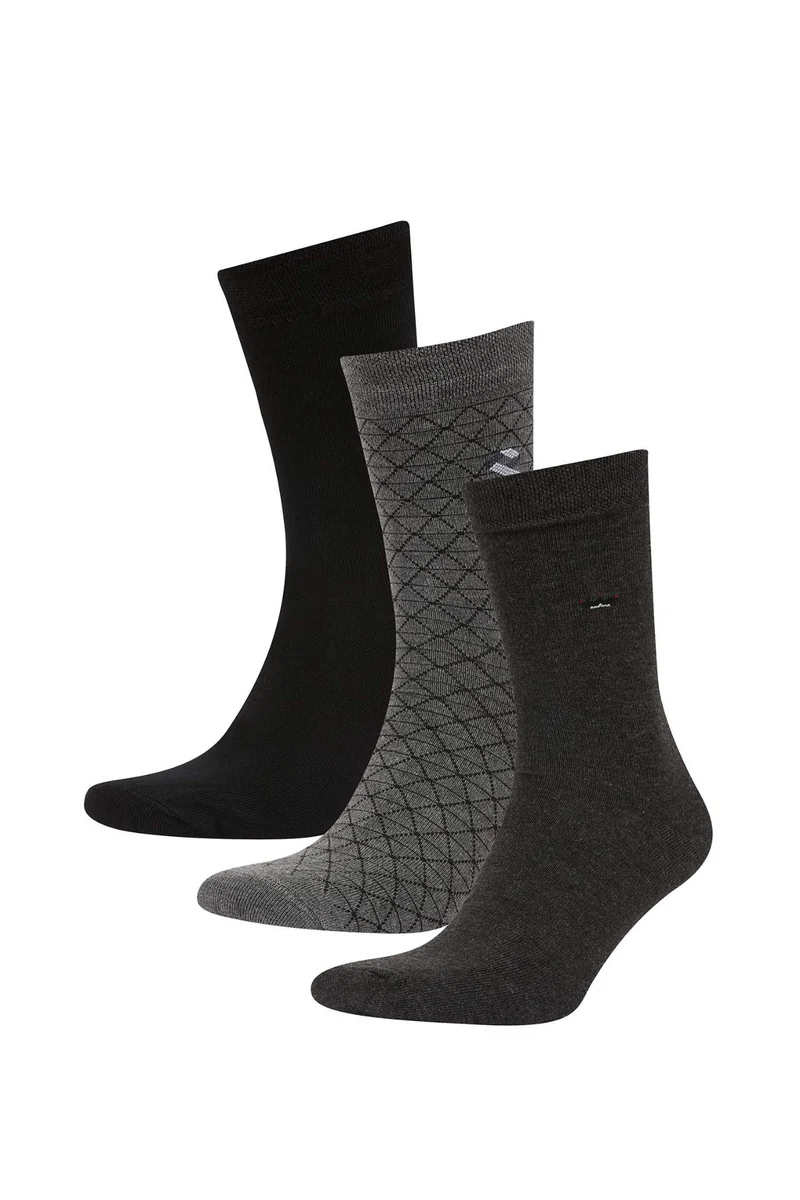 ديفاكتو Man Seamless 3 Piece Bamboo Long Socks