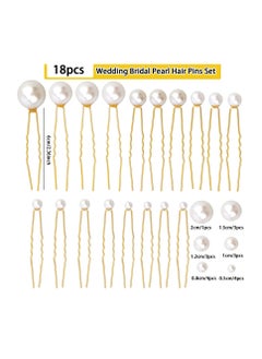 KASTWAVE 30 Pieces Wedding Pearl Hair Pins Brides Bridal Elegant Pearl Rhinestones Hair Pins Updos Hair Piece Hair Accessories for Brides Bridesmaid Women (Gold)  - Image 5