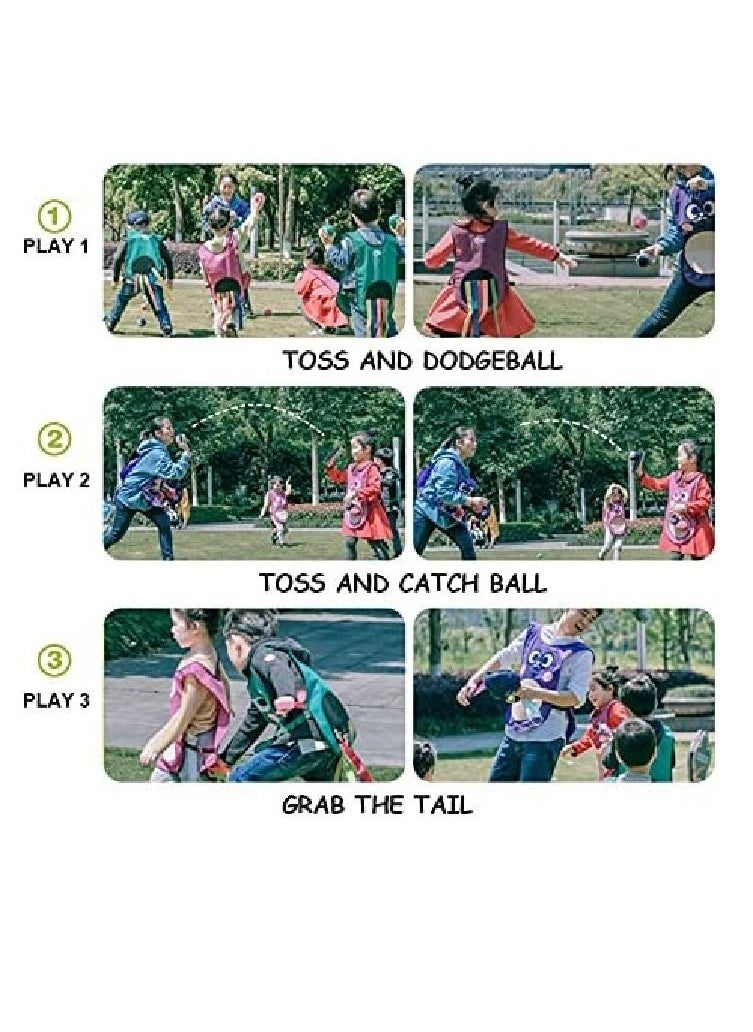 Cutie Cute Toss and Catch Game Dodgeball Sticky Vest for Kids Indoor and Outdoor 2 Set  - Image 4