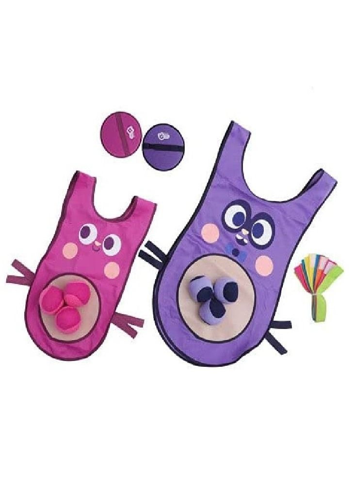 Cutie Cute Toss and Catch Game Dodgeball Sticky Vest for Kids Indoor and Outdoor 2 Set  - Image 1