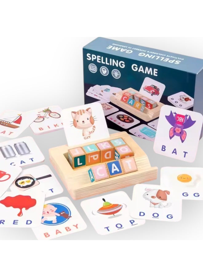 بيكا بلوم مونتيسوري وودن سبيلينج جيم بورد فور كيدز – إيرلي ليرننغ آند وورد ريكوجنيشن توي (٣+ ييرز) - Image 2