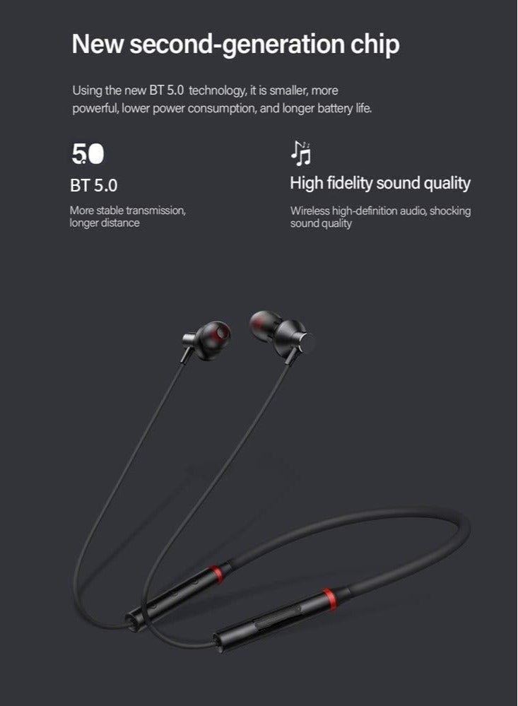 HE05X Hanging Headphone Black - Image 2