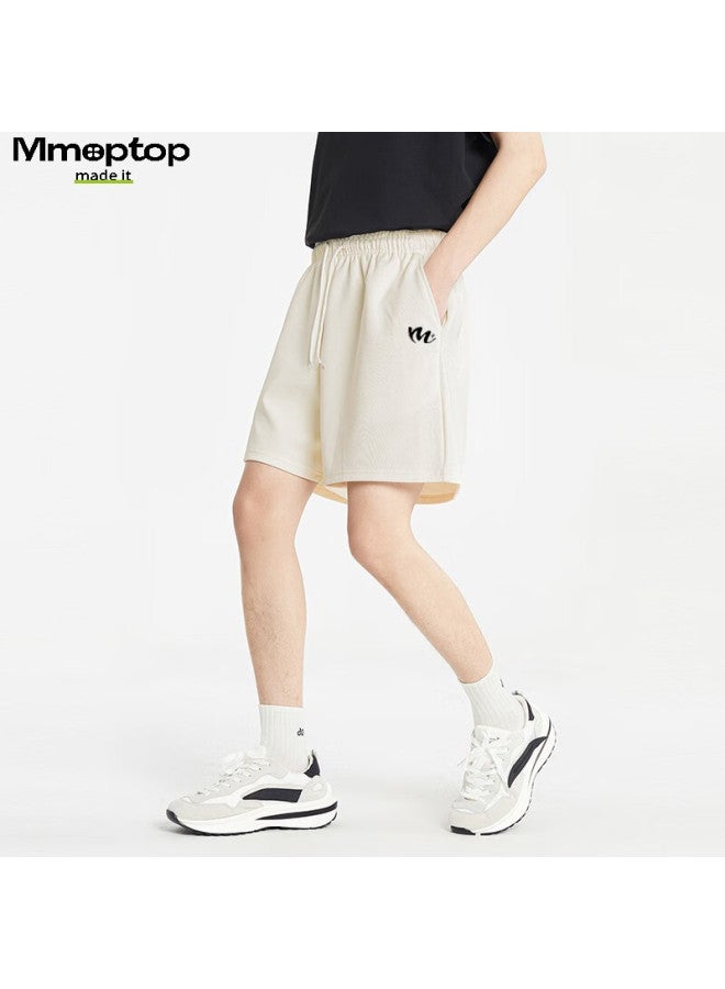 Mmoptop Ice-feel Printed Antibacterial Knee-length Shorts For Men, Summer Uv-resistant Quick-dry Sweat-wicking Shorts Mdk01 Khaki L - Image 4