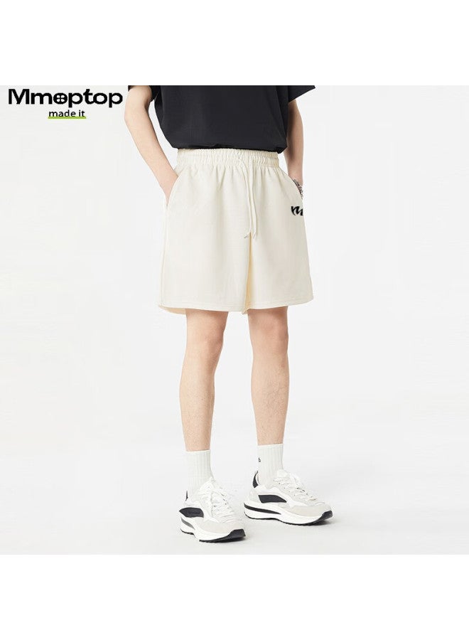 Mmoptop Ice-feel Printed Antibacterial Knee-length Shorts For Men, Summer Uv-resistant Quick-dry Sweat-wicking Shorts Mdk01 Khaki L - Image 3