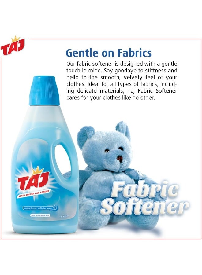 Taj Liquid Fabric Softener – Enhances Softness and Freshness - Gentle on Clothes - Long-Lasting Scent - Laundry Care Essential- 2L - Image 2