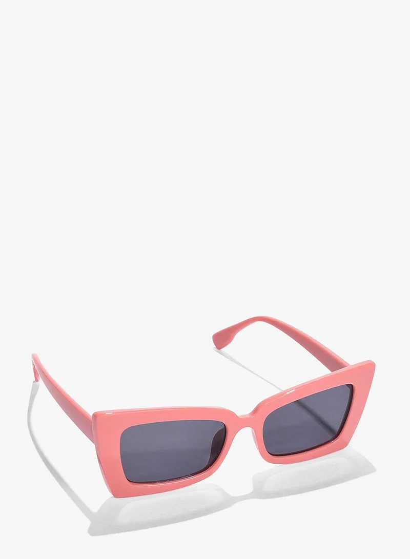 Haute Sauce Black Lens Pink Butterfly Sunglasses
