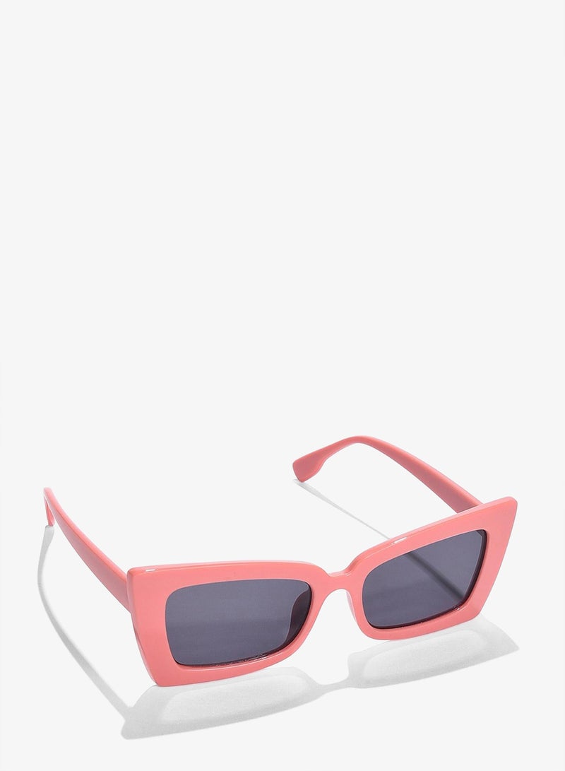 Haute Sauce Black Lens Pink Butterfly Sunglasses - Image 1