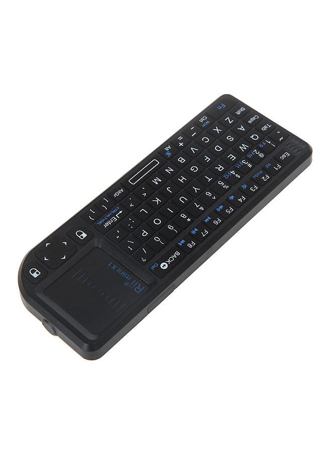 Generic - mini X1 Handheld 2.4G Wireless Keyboard Touchpad Mouse for PC Notebook Smart TV Black - Image 1