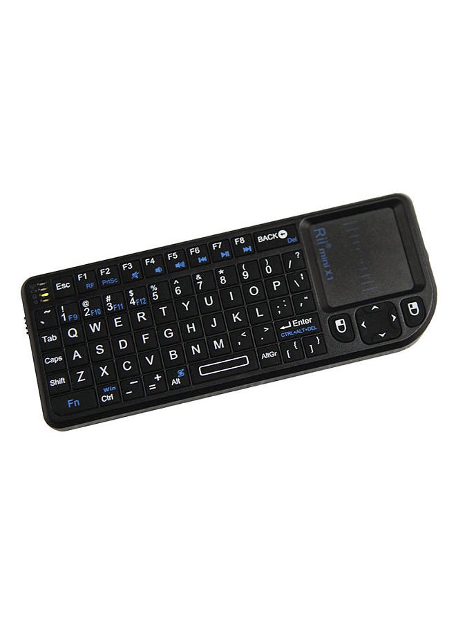 Generic - mini X1 Handheld 2.4G Wireless Keyboard Touchpad Mouse for PC Notebook Smart TV Black - Image 1