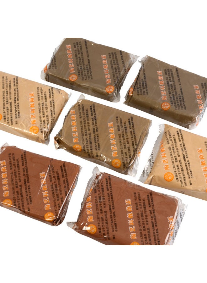 Clay Student Handmade Clay Soft Clay Clay Purple Clay Special Clay Sculpture Set Ceramic Clay Tool Clay-Color:Yellow Clay (4 Packs Of Free Oil Paper)  - Image 3