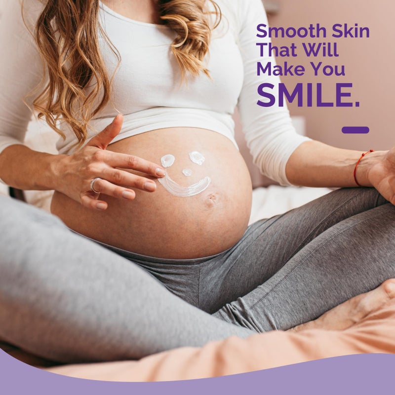 CoBoo Silky Stretch Cream | Maternity Stretch Mark Cream for Pregnancy | Paraben Free 7oz Formula to Reduce Stretch Marks & Improve Skin Elasticity | Refreshing Scent - Image 5