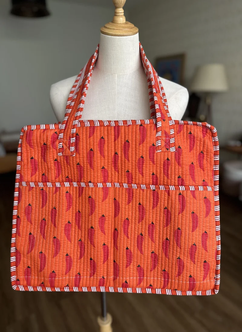 Kyshmysh CHILI PRINT TOTE BAG