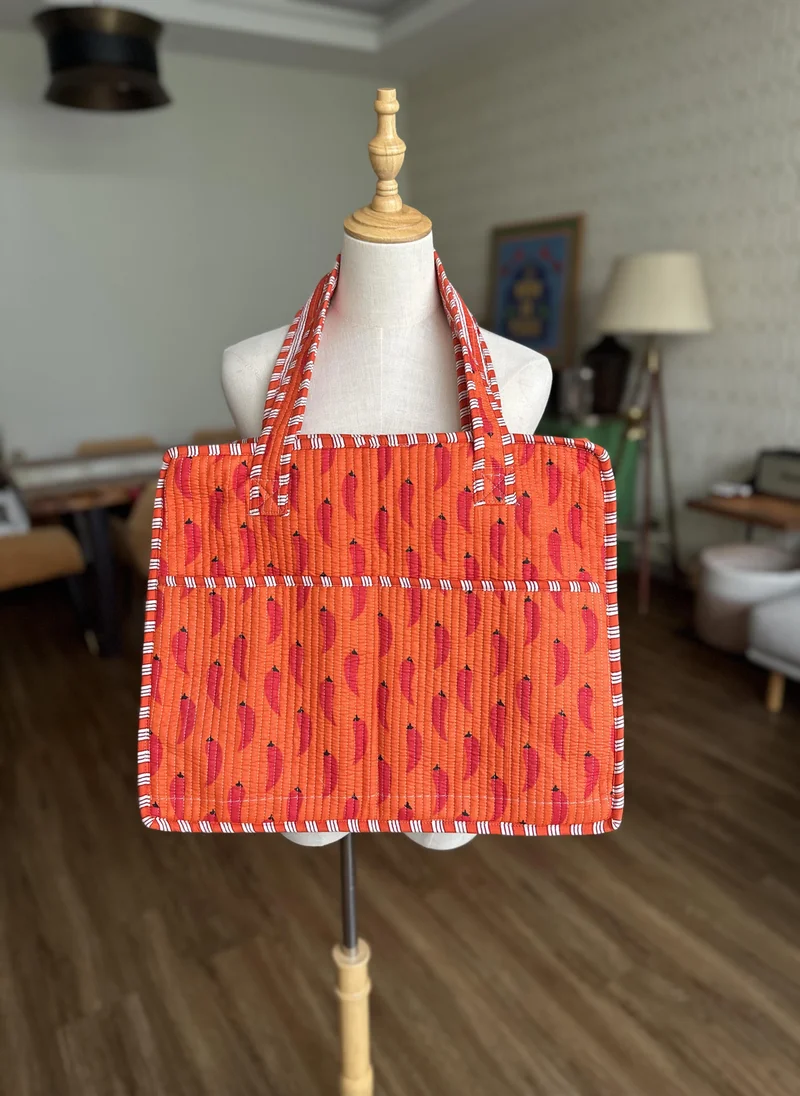 Kyshmysh CHILI PRINT TOTE BAG