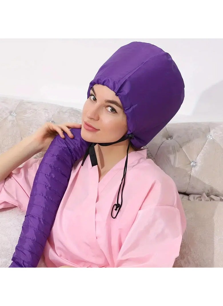 Goolsky Portable Hair Dryer Attachment In Multiple Colors, Suitable For Hair Styling, Dyeing, Hair Care, Etc. - Black, Purple, Silvery  - Image 2