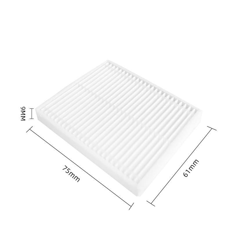 INF Replacement Parts Accessories for Xiaomi E10/B112/E12 Robot Vacuum,10Pcs vacuum spare parts, 2 Main Brushes, 4 Side Brushes, 2 HEPA Filters, 4 Mop Cloths, Washable for Deep Cleaning - Image 4