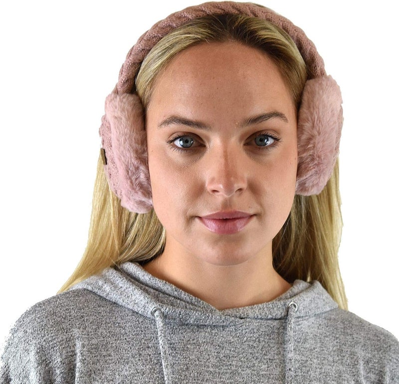Cc Soft Winter Warm Adjustable Headband Ear Warmer Earmuffs - Image 3