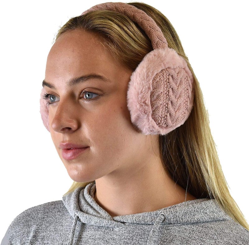 Cc Soft Winter Warm Adjustable Headband Ear Warmer Earmuffs - Image 2