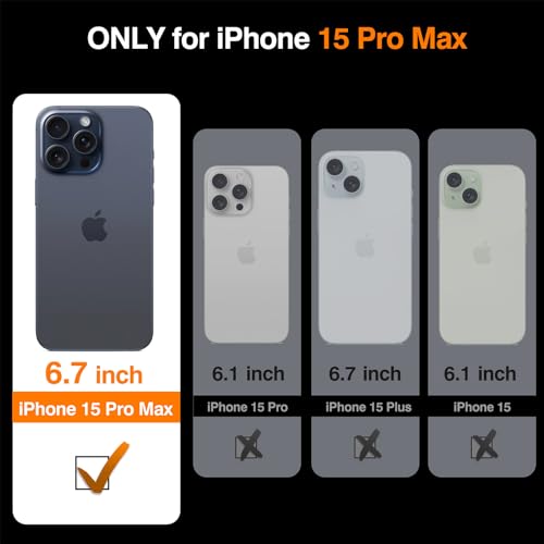 LOHASIC for iPhone 15 Pro Max Leather Case Compatible with Magsafe Slim Luxury PU NonSlip Grip Rugged Bumper Shockproof Full Body Protective Cover Phone Cases for iPhone 15 Pro Max 67 inch Brown - Image 3